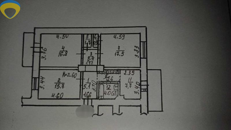 продажа трехкомнатной квартиры номер A-174674 в Приморском районе, фото номер 8